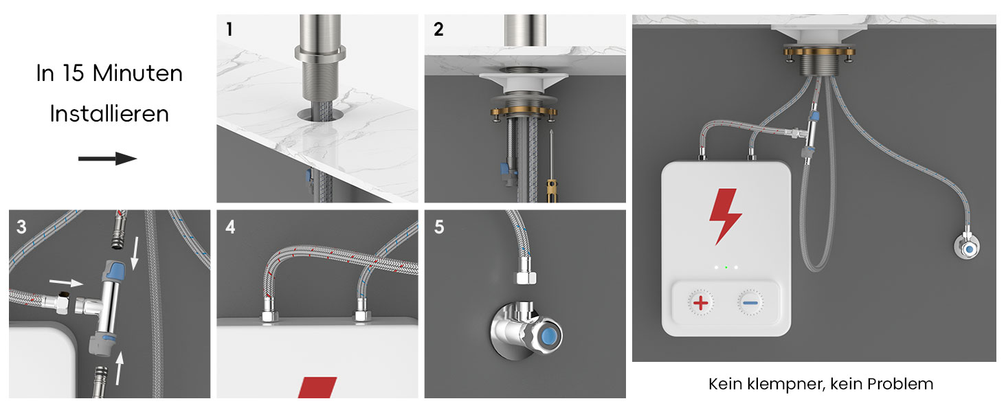 Кран кухонний APPASO 3-в-1 з трьома виходами, чорний, з нержавіючої сталі, для фільтрів води, поворотний на 360°, 2 ручки, низький тиск
