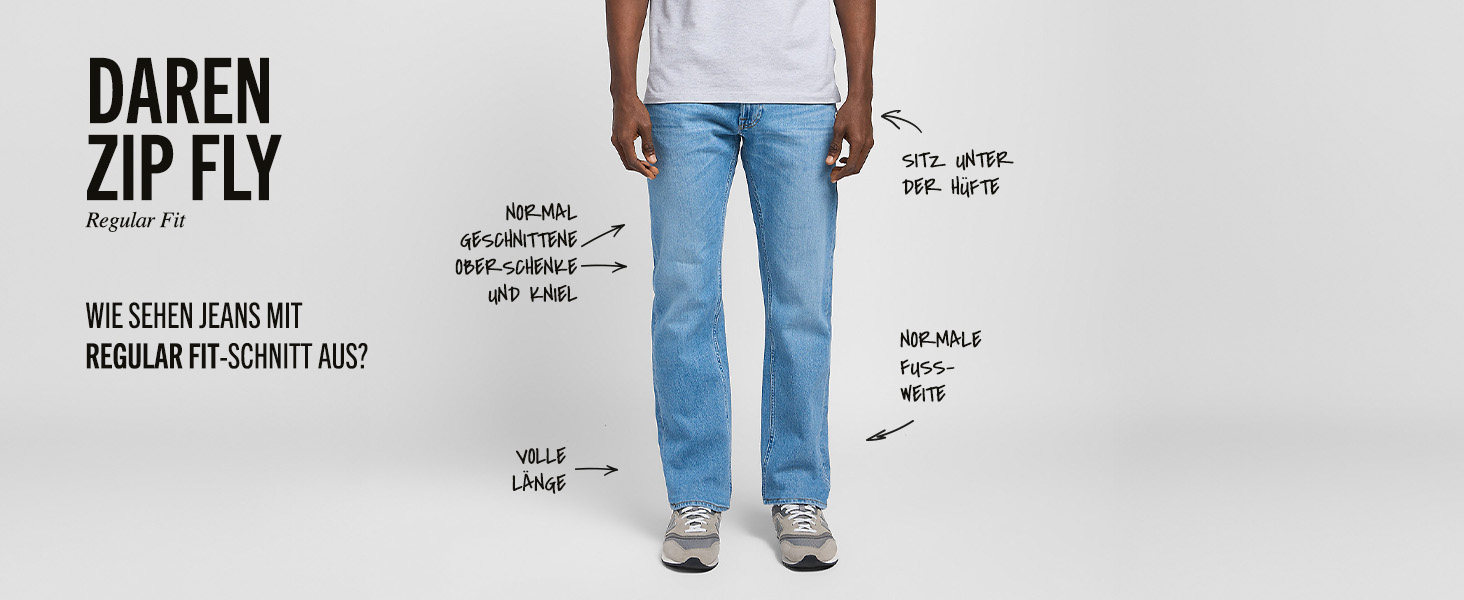 Чоловічі джинси LEE Daren Zip Fly - класичні прямі джинси з блискавкою