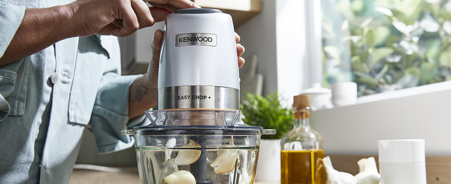 Електричний міні-подрібнювач Kenwood Easy Chop CHP61.100WH, білий (0,6 л, 500 Вт)