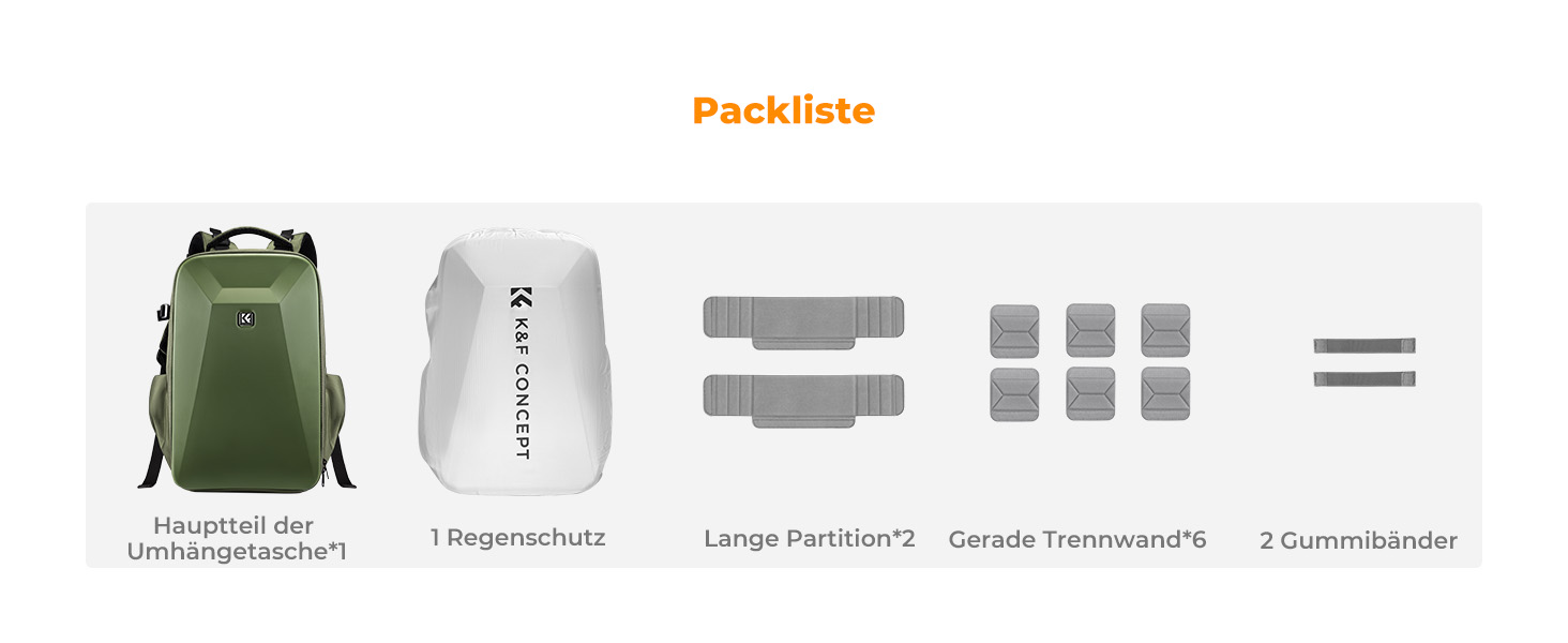 Рюкзак для камери K&F Concept з жорсткою оболонкою, відділенням для ноутбука 15.6