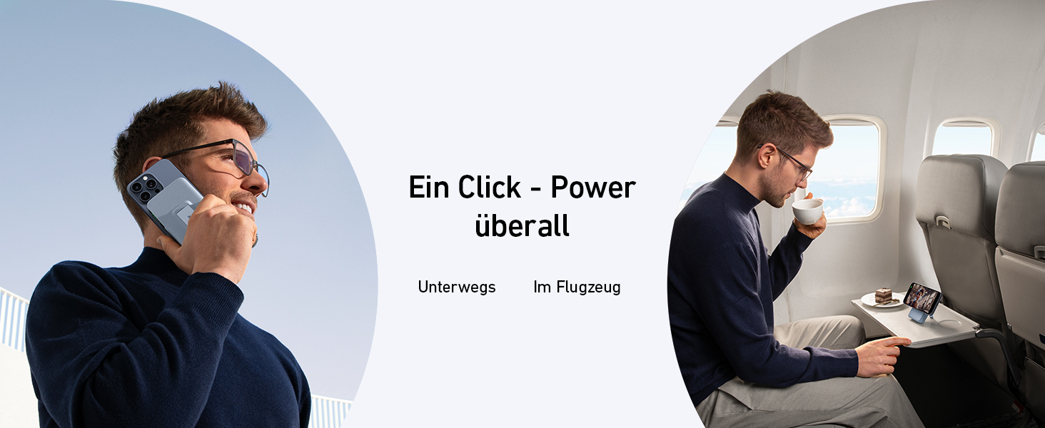 Powerbank Anker MagGo: 10000mAh, Qi2, 15W, MagSafe, USB-C, з дисплеєм та підставкою (Синій)