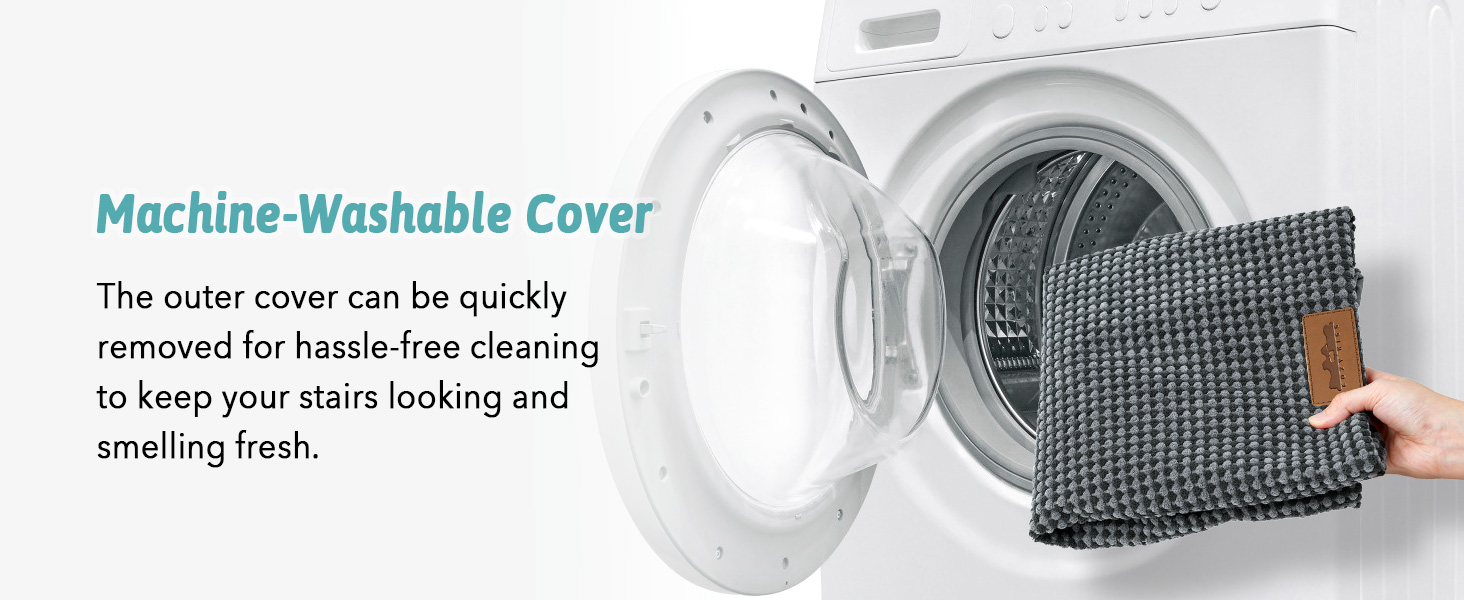 Сходинки для собак маленьких порід 57 см, 5 сходинок, з антиковзким покриттям, сірого кольору (40x84x57 см)