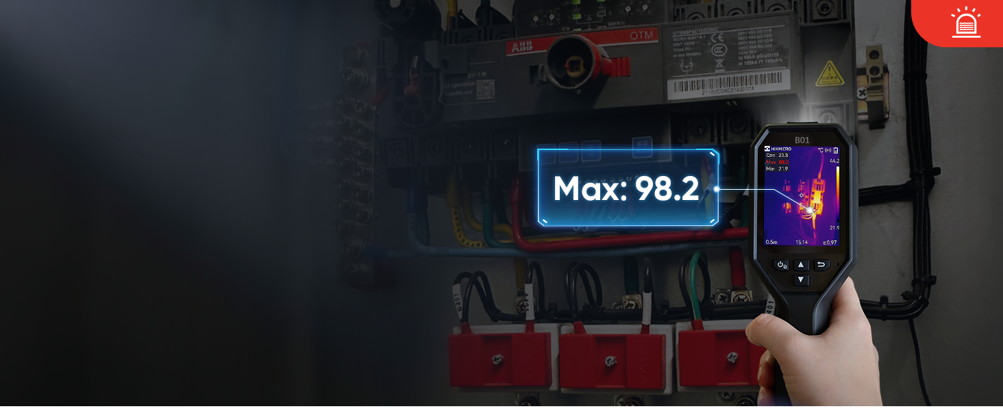 Тепловізор HIKMICRO B01 з роздільною здатністю 256x192, Wi-Fi, 49.152 пікселів, 3.2