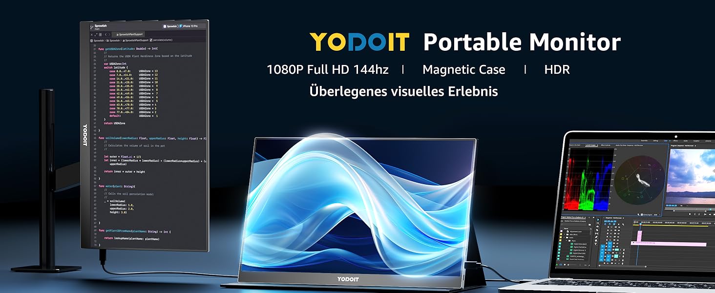 Портативний монітор Yodoit 15.6