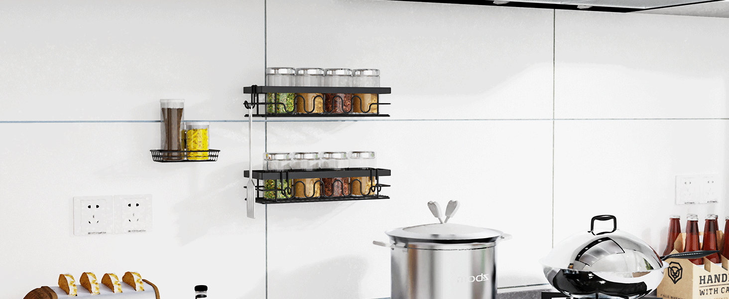 Поличка для душу без свердління, 3-секційний органайзер для душу з регульованими кошиками, нержавіюча сталь - Максимальний простір для зберігання з мильницею та 3 гачками для душу, ванної, кухні, балкону - Підставка для душу без свердління