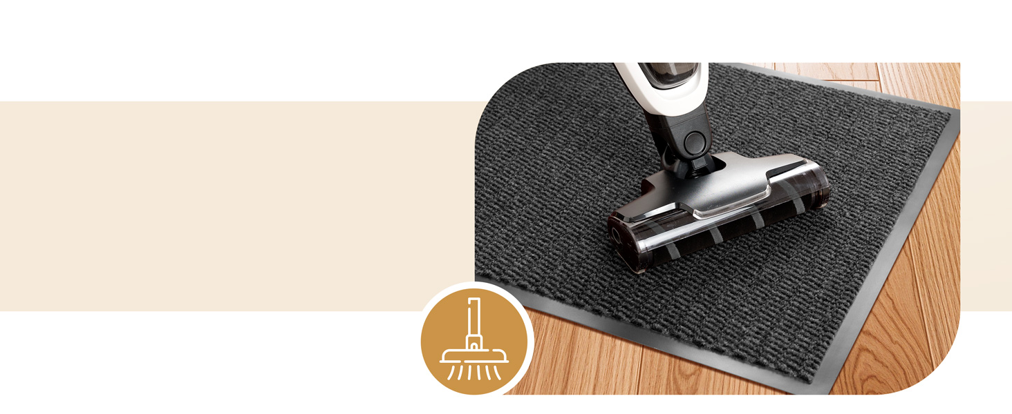 Килимок для дому 40x60 см, антрацит, міцний, вбираючий - антиковзаюче покриття для підлоги