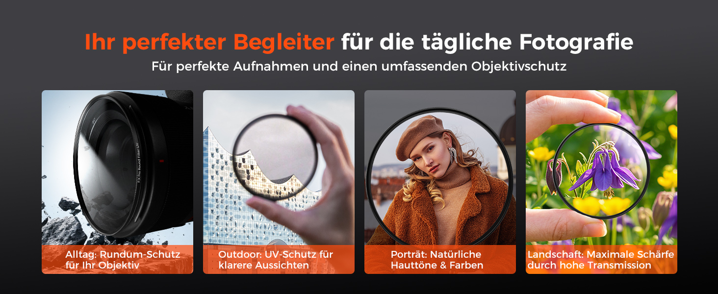 Фільтр Rollei F:X Pro Круглий (77 мм, UV) - фільтр для об'єктивів з високою точністю кольору та відсутністю відблисків