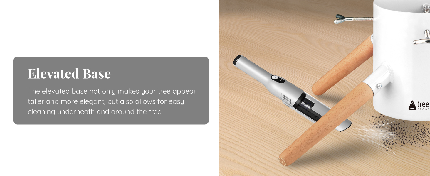 Підставка для ялинки Tree Nest - міцна, з водосховищем, для великих ялин (до 3м), діаметр 20.5 см, білий колір