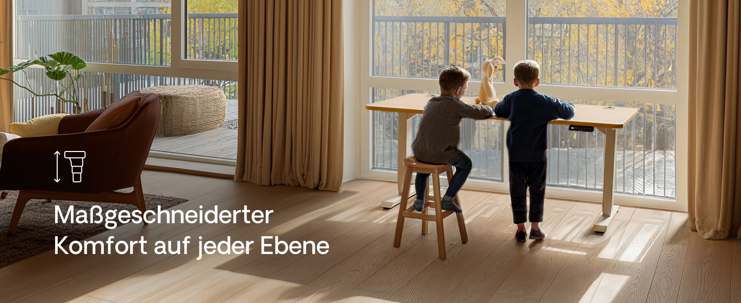 Електричний регульований стіл Desktronic HomePro 160x80 см з двома моторами, сенсорним керуванням та USB-портами (чорний + горіх)