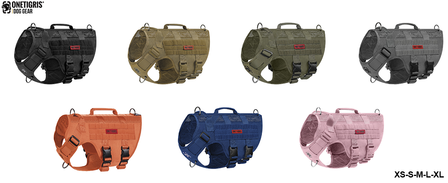 Шлейка для собак OneTigris AIRE MESH, великі породи, тактична, анти-тяга, з 2 ручками, регульована, дихаюча, зелена L (Обіх: 45-63см, Груди: 68-91см)