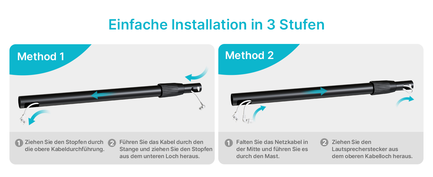 Підлогові стійки для колонок, сумісні з SONOS Era 300 та Era 100, чорні, 2 шт. (до 108 см, 5 кг)