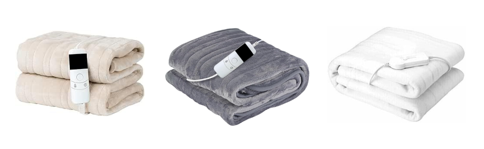 Електрична ковдра Marco Paul: тепла флісова ковдра для тіла, для розслаблення та зняття болю в спині, для дивана (сірий фліс)