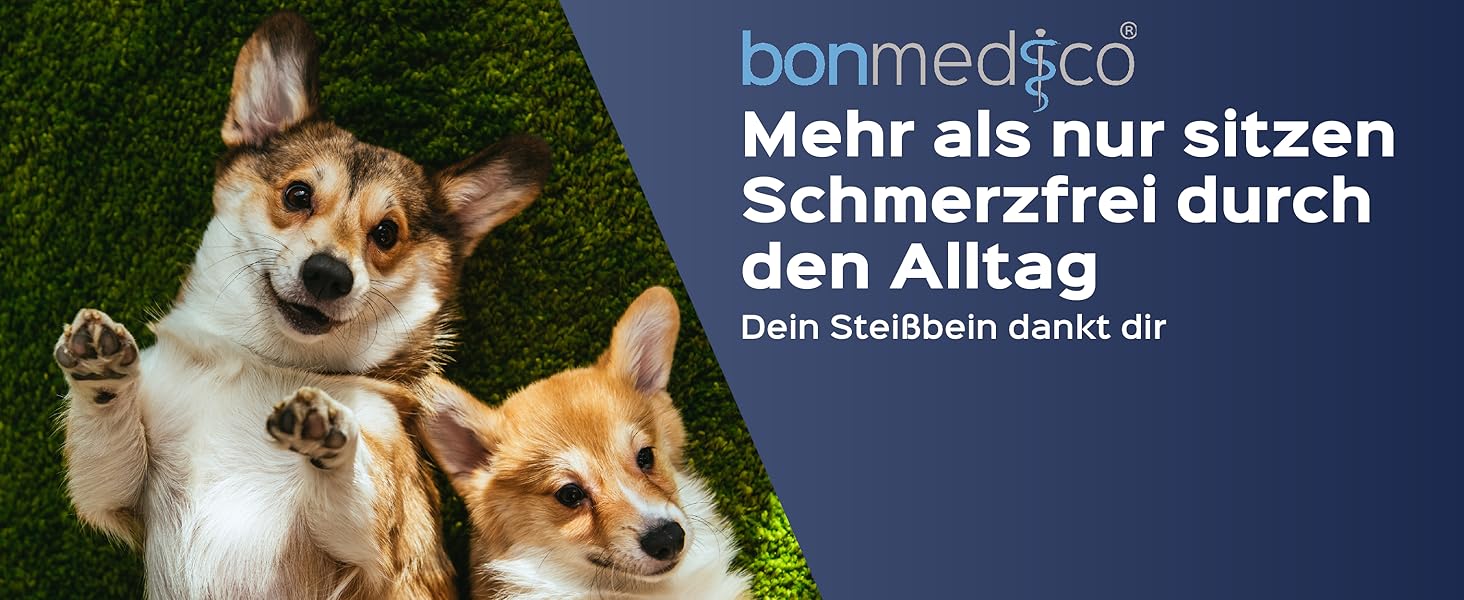 Ортопедична подушка для сидіння Bonmedico з Memory Foam Gel - для авто, офісу, інвалідного візка. Чорний велюр (Стандарт)