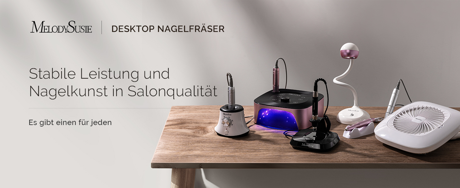 Електричний фрезер для нігтів MelodySusie 30000 об/хв: професійний набір для манікюру та педикюру з педалем, для гелю та акрилу, білий
