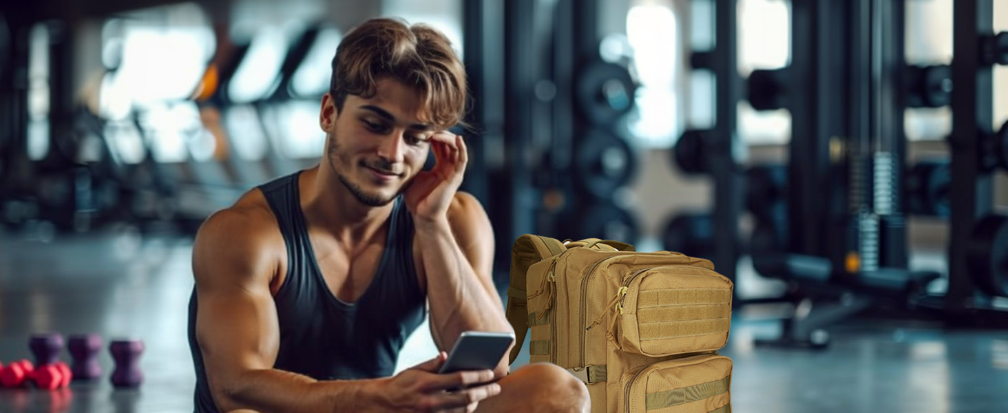Тактичний рюкзак ProCase 40 л, армійський, для туризму, полювання, трекінгу та кемпінгу, великий військовий рюкзак для походів (хакі)