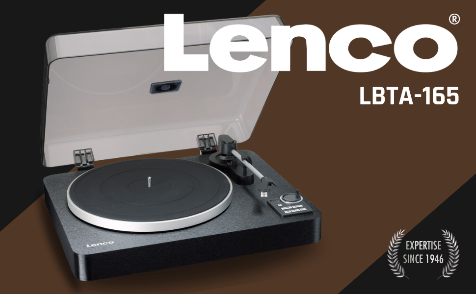 Програвач вінілу Lenco LBT-188 Bluetooth коричневий: цифрове перетворення, 2 швидкості (33/45 об/хв), ремінний привід, антискейтинг