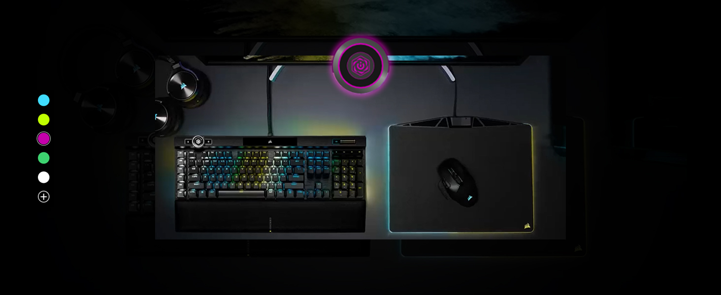 Механічна ігрова клавіатура Corsair K100 RGB з клавішами Cherry MX Low Profile, Bluetooth, сумісна з iCUE, QWERTZ DE, чорна