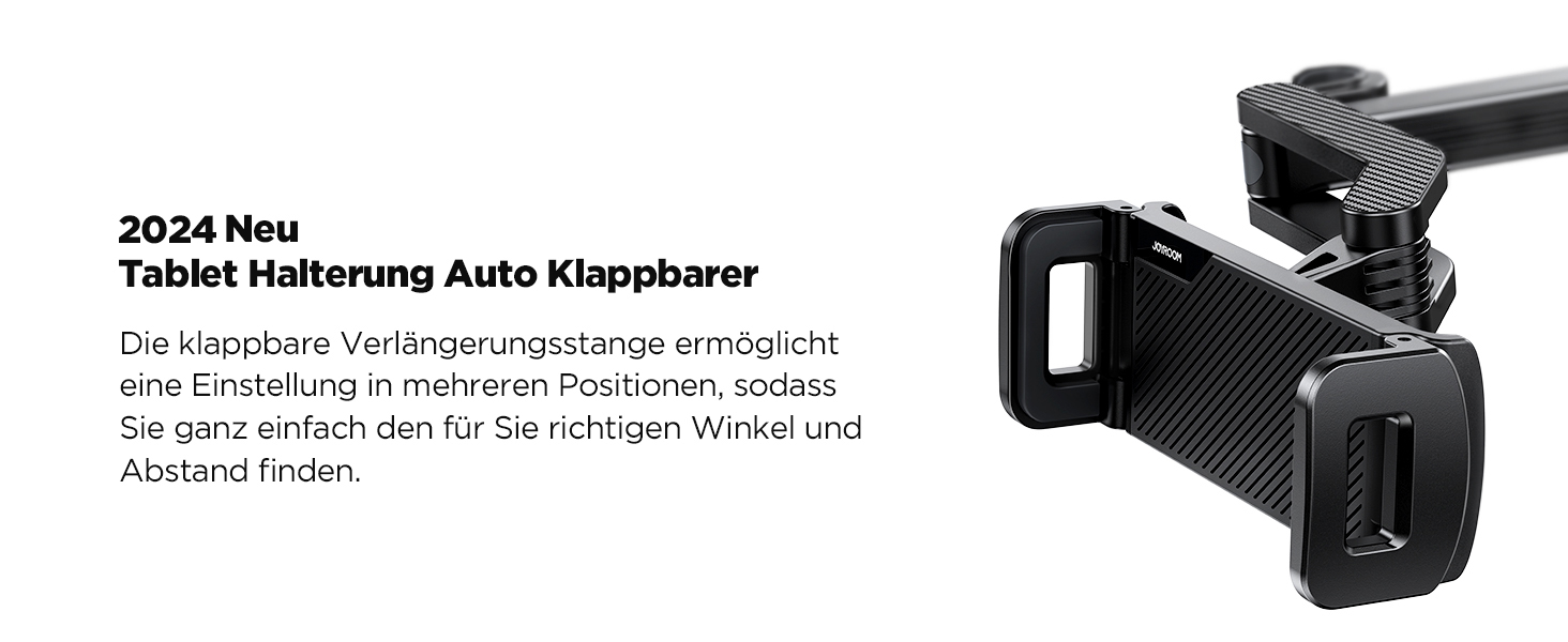 Тримач для планшета Joyroom у автомобіль для підголівника, сумісний з iPad/Galaxy Tab/Fire/Switch (4.7–12.9 дюймів)