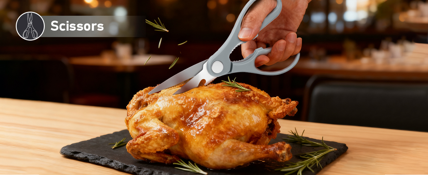 Набір кухонних ножів Messerblock з 16 частинами, з дерев'яною підставкою, дощечкою, захистом пальців, точилкою та кухонними ножицями, професійний набір ножів для дому (зелений, блакитний)