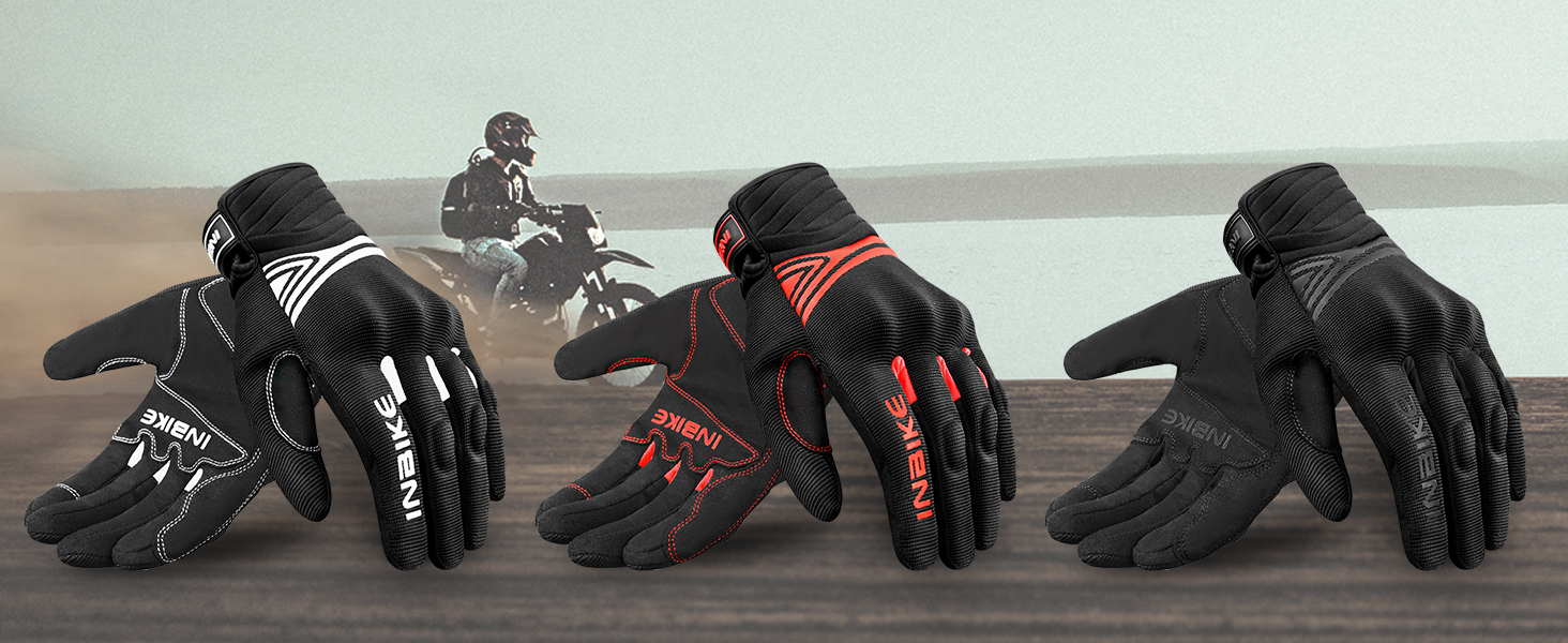 Мотокросові рукавички INBIKE для літа, захист EUDE, піна, дихаючі, сенсорні, чоловічі та жіночі, модель IM902