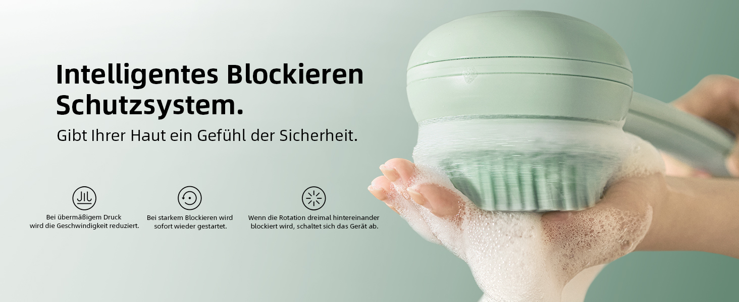 Електрична щітка для спини Gentle Exfoliating, для глибокого очищення, з довгим ручним, для жінок, чоловіків, літніх людей, рожевого (блідо-зеленого) кольору