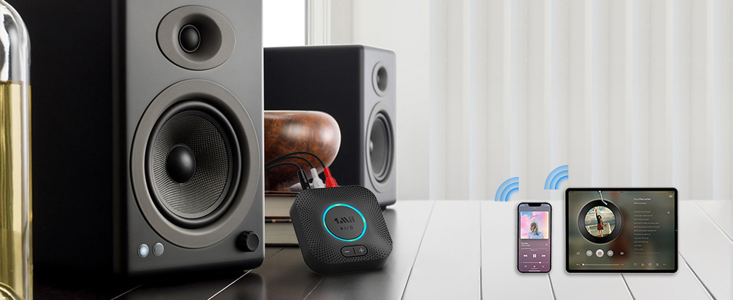 1Mii B06 Plus Bluetooth HiFi приймач: бездротовий аудіоадаптер з aptX HD та aptX-Adaptive, Bluetooth 5.3 для стереосистеми, сумісний зі смартфонами та планшетами