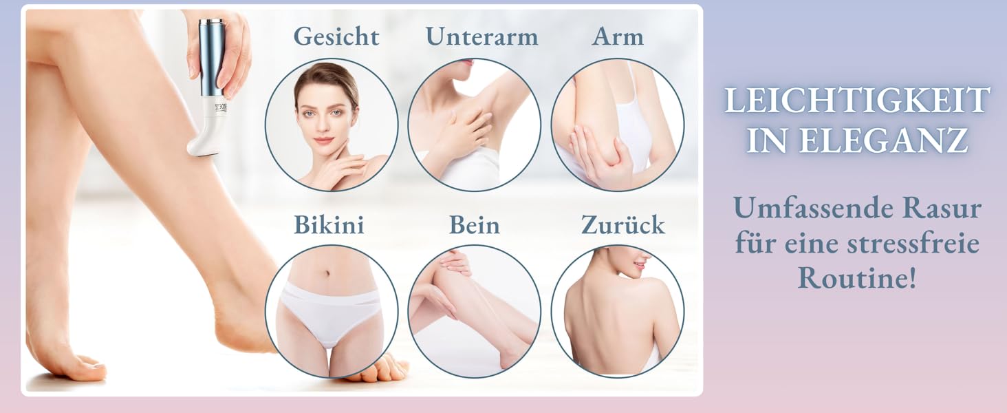 Електричний тример для тіла BarberBoss 3-в-1 QR-8082: для обличчя, ніг, рук та зони бікіні