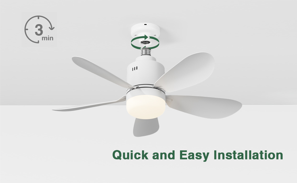 Стеляний вентилятор з підсвіткою, 53 см, з пультом дистанційного керування та таймером, 4 швидкості, регулювання температури кольору 3000K-6500K