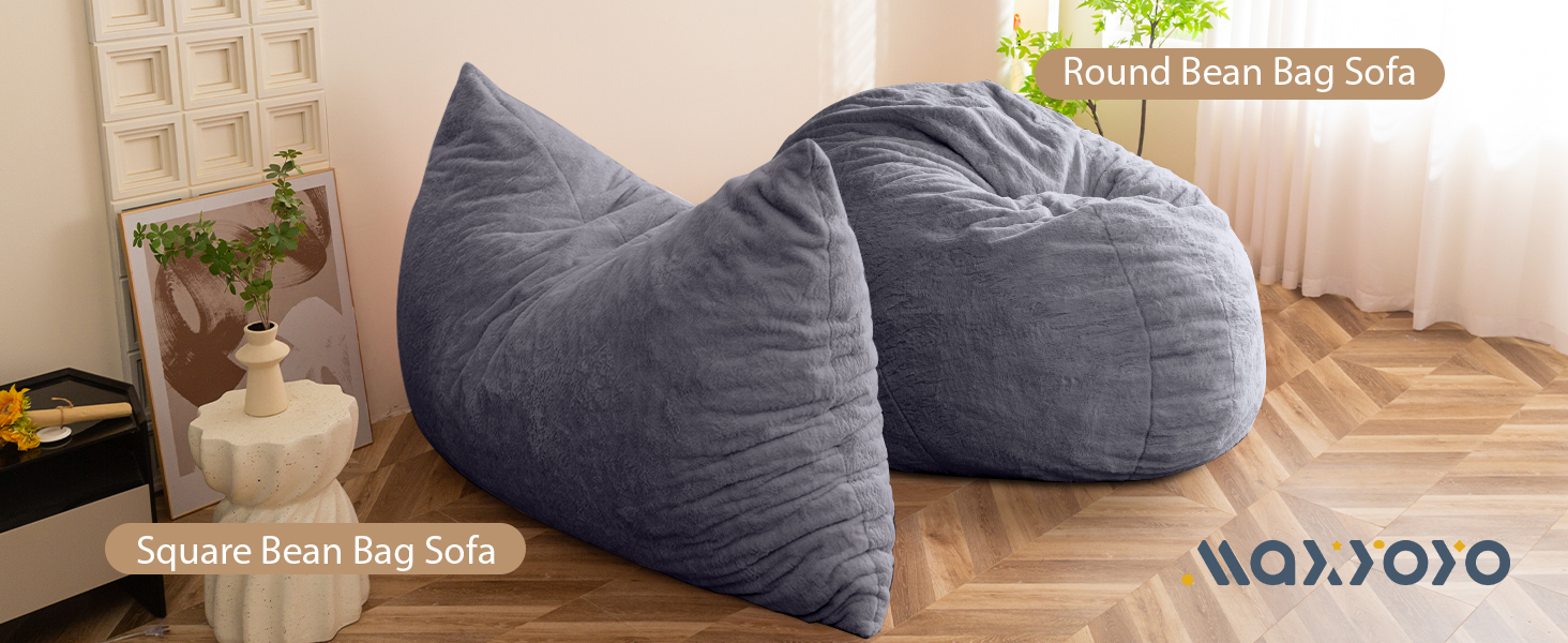 Великий квадратний пуф-ліжко MAXYOYO 135x190 см, плюш, м'який наповнювач, для дорослих, гостей, колір «Деревне вугілля»