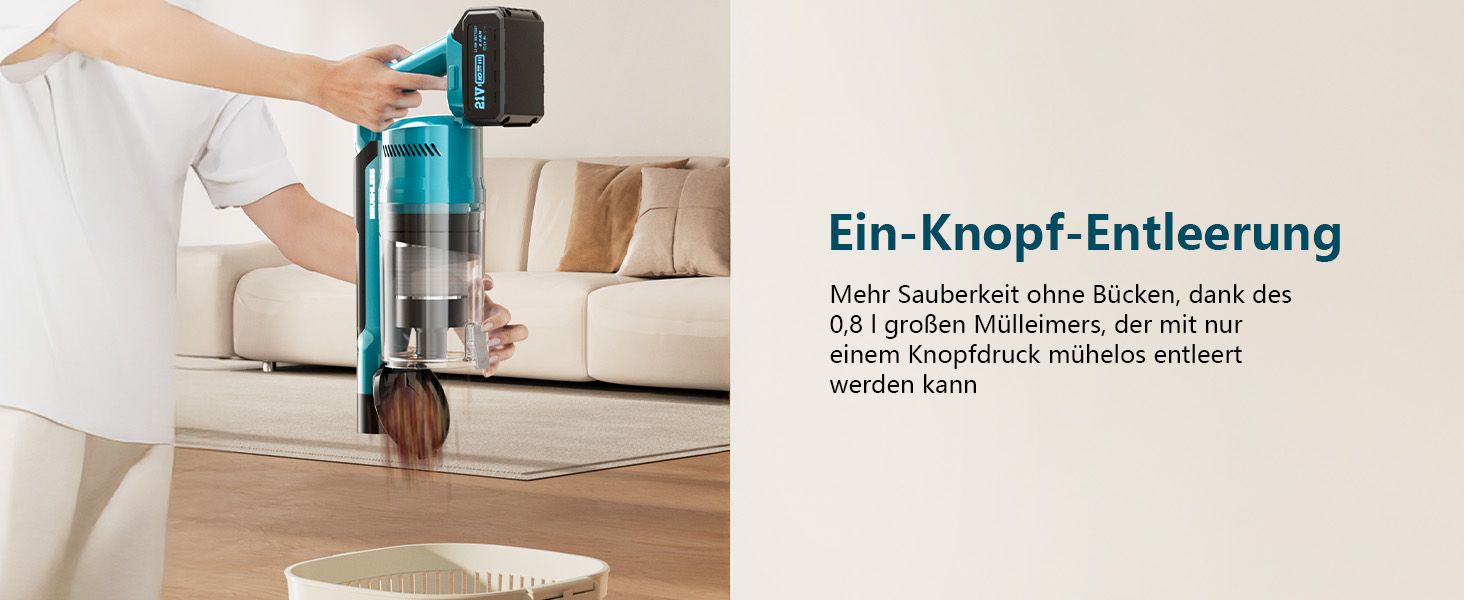 Акумуляторний пилосос 700W з безщітковим мотором, 60000Pa, 70 хвилин роботи, Smart Display, захист від заплутування, для твердих поверхонь та шерсті тварин