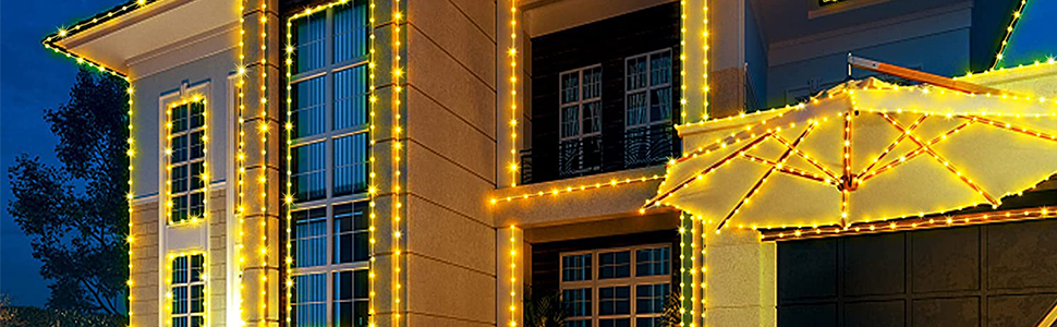 Ланцюжок LED-ліхтарів 220 LED, 25 м, 8 режимів, вологостійкий, з пультом, для декору кімнати, балкона, вечірки, Різдва (тепле біле світло), мідний дріт, PVC