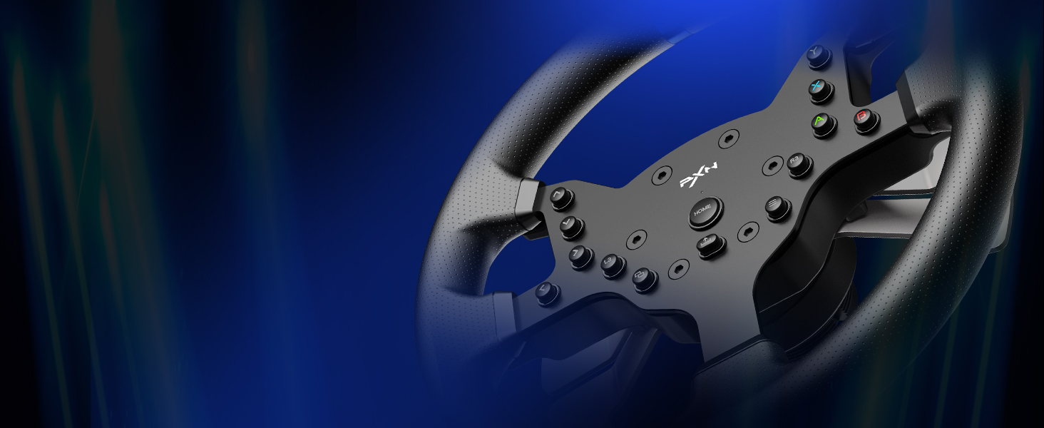 PXN V99 ігровий кермо з педалями та перемикачем передач – 3.2 Nm Force Feedback, 270°/900°, 11.8 дюймів, 4 лопаті перемикання передач, додаток Tools – кермо для PC, Xbox та PS4