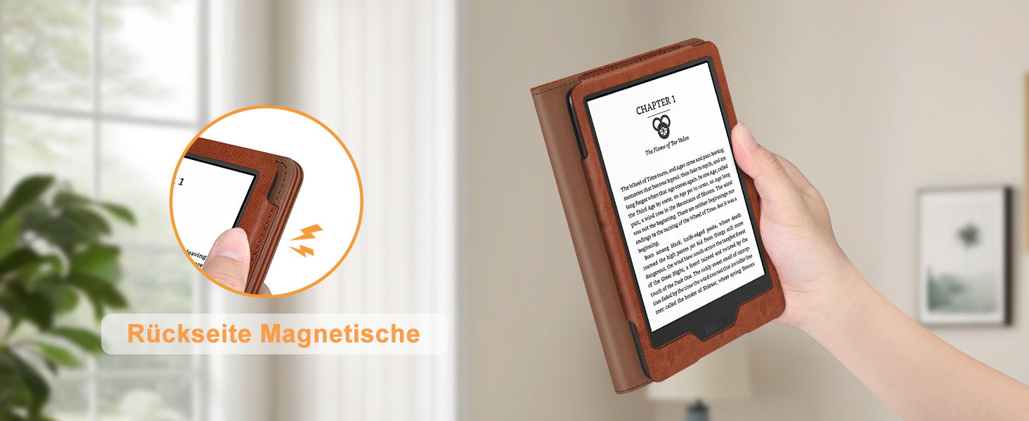 Чохол Fintie для Kindle 11-го покоління (2024/2022) з підставкою, петлею для руки та авто-сном/пробудженням, пастельно-зелений