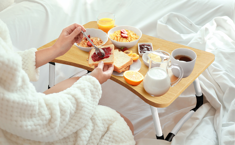 Зручний столик-підставка для ноутбука та книг, 60x40 см, дерев'яний, для дому, офісу та подорожей