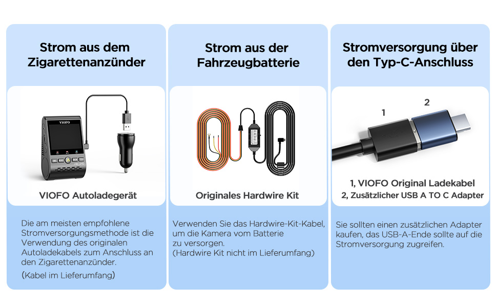 Відеореєстратор VIOFO A129 Plus Duo з двома камерами, GPS, WiFi, 2K (1440P) та 1080P, запис спереду та ззаду, моніторинг через додаток, G-сенсор, режим паркування, надсилання у випадку надзвичайної ситуації, Superkondensator