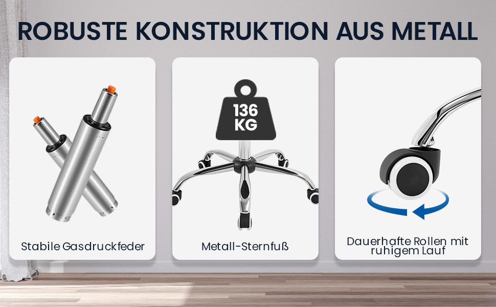 Офісне крісло Yaheetech з підлокітниками, офісний комп'ютерний крісло для начальника, стілець для роботи з високою спинкою, білий, до 136 кг