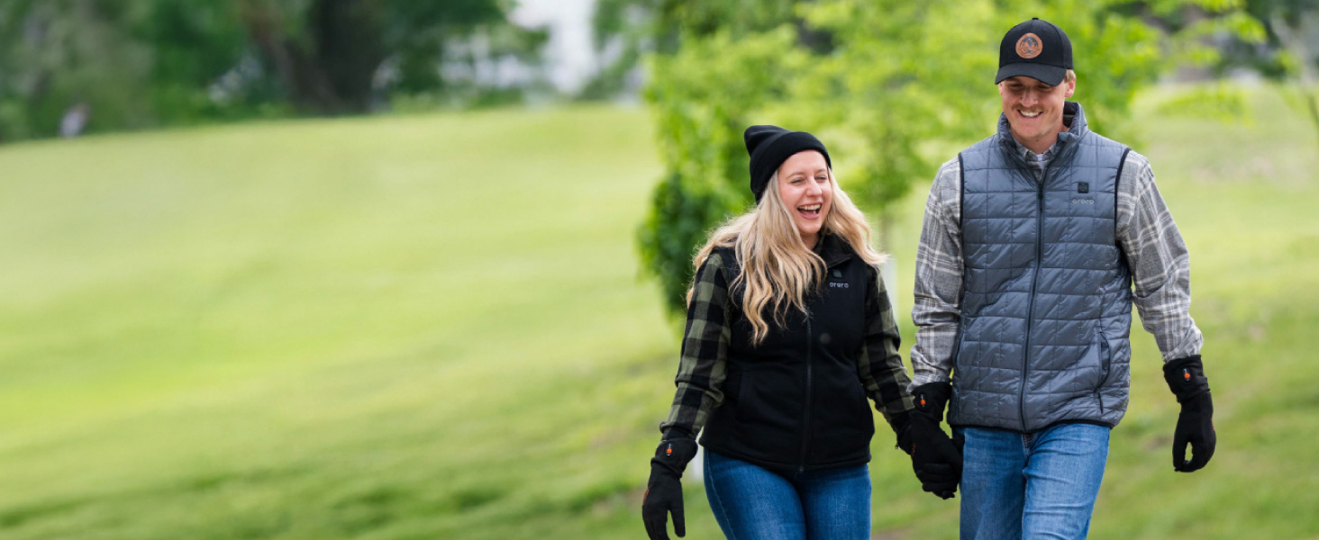 Обогрівальна жилетка OROORO для жінок, флісова, з Powerbank, чорна, XL