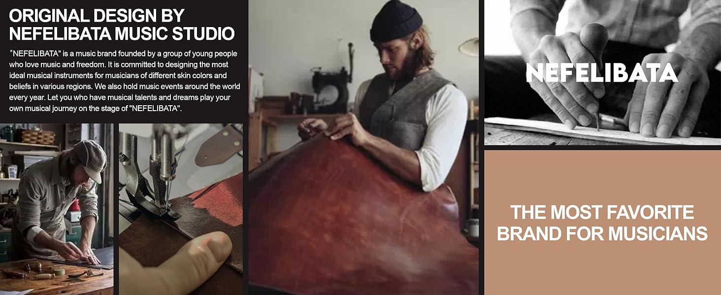 Шкіряний гітарний ремінь Nefelibata 2.3' з повним покриттям з тисненням Сахари (жовтий) для бас, електро та акустичної гітари