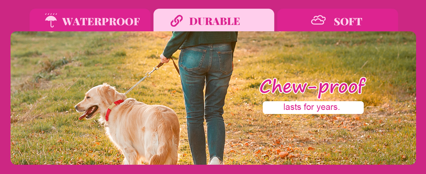 Нашийник для собак Didog з нейлону, м'який, з металевою застібкою, для великих, середніх собак, чорний, L (38-58 см)