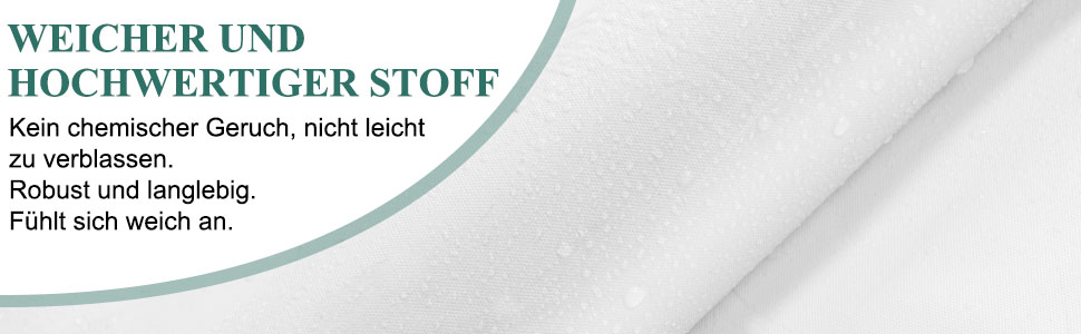 Шторка для душу URAQT, водонепроникна, антигрибкова, швидковисихаюча, PEVA, 180x180 см, 12 кілець, для ванни (Біла)