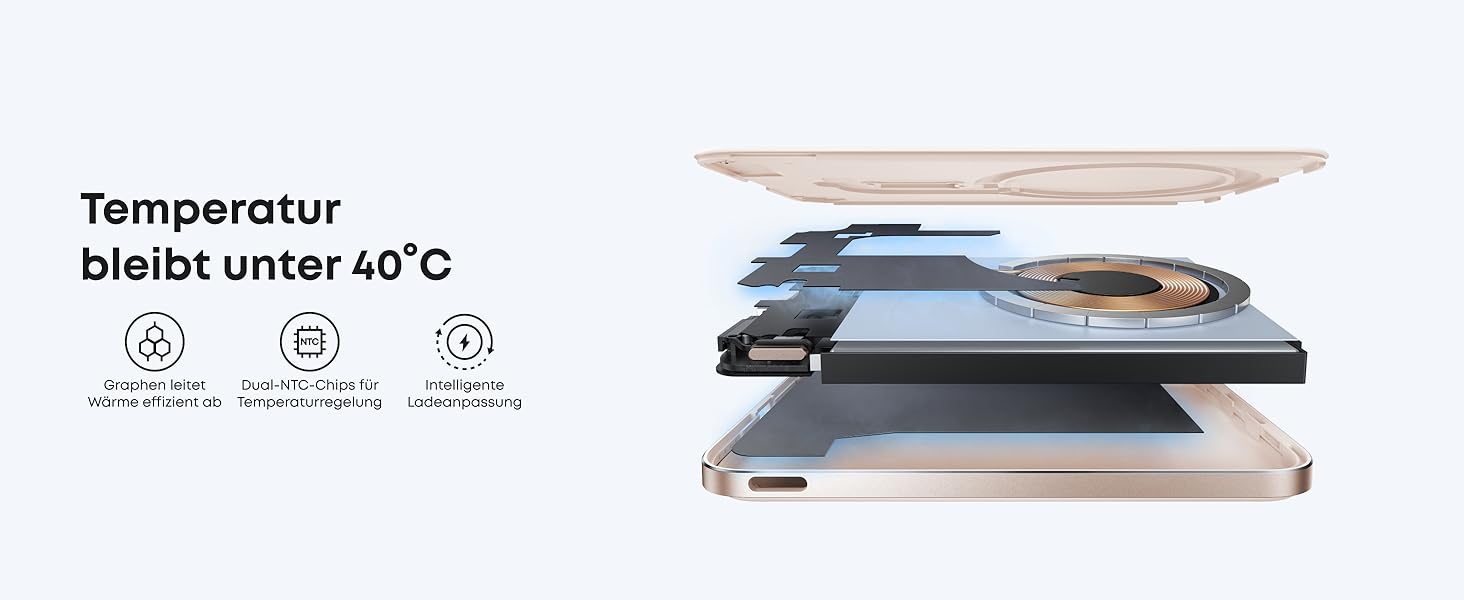 Powerbank Anker Nano: 5000mAh, Qi2, 15W, MagSafe, Золотий