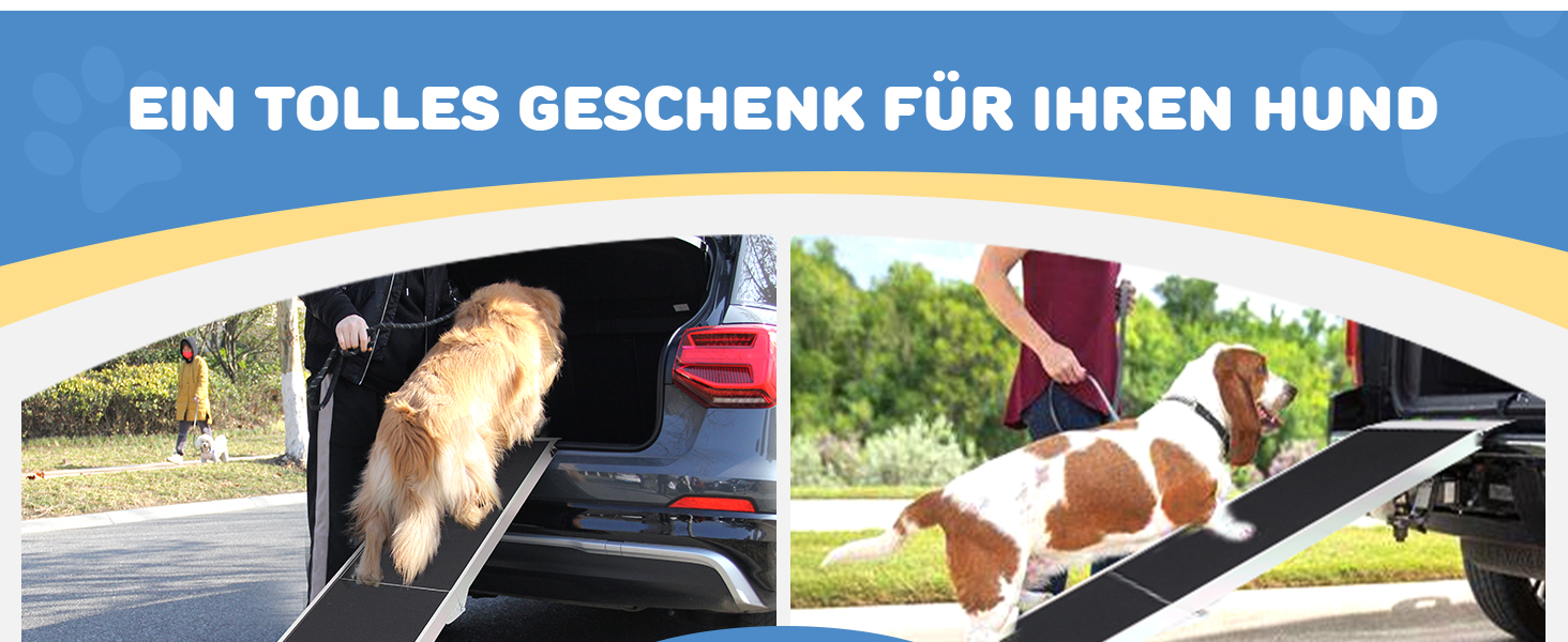 Рампа для собак Liekumm 90 кг, телескопічна, алюмінієва, 99-182 см, для авто, кросоверів, сходів, дверей