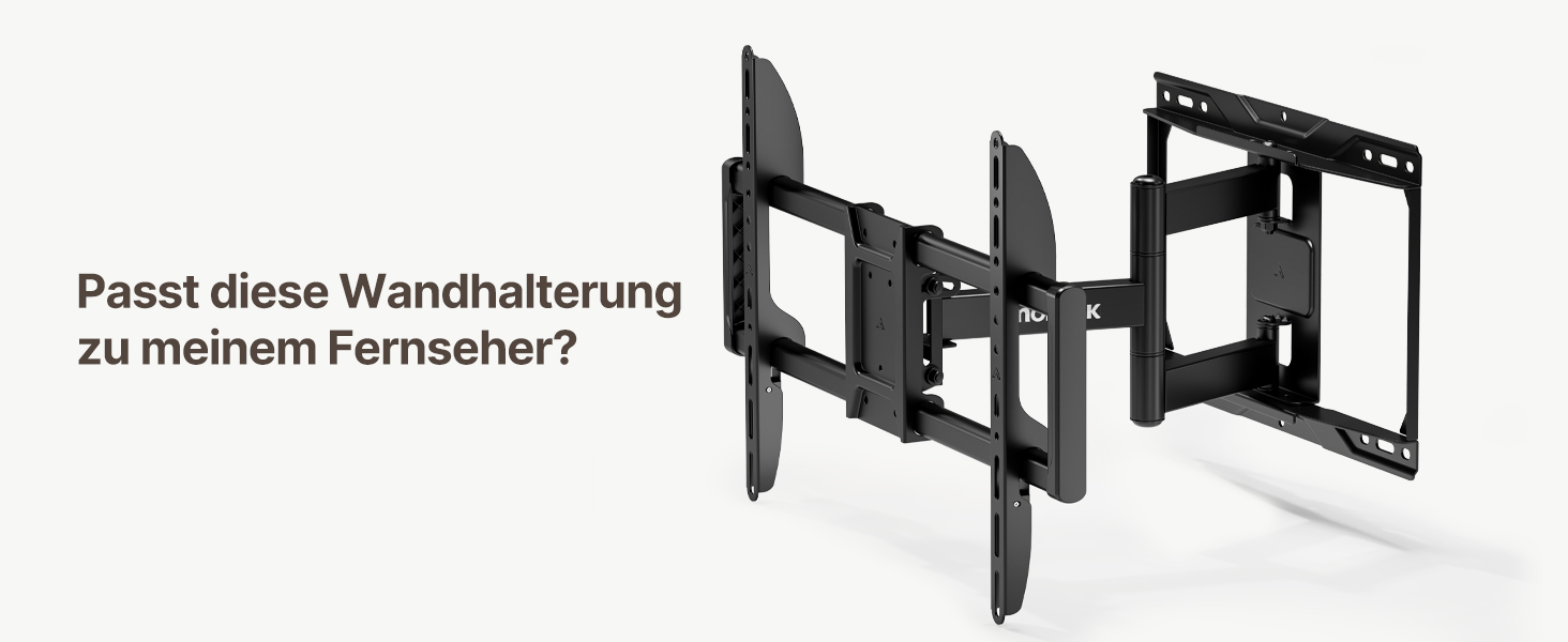 Кріплення для телевізора monTEK Full Motion з регулюванням, 37-84 дюйми, до 50 кг, VESA 600x400 мм, для дерев'яних підставок