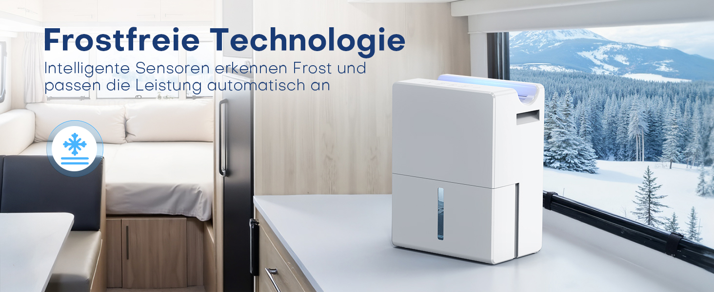 Електричний осушувач повітря 2700 мл для дому, потужний та тихий, 800 мл/день, для кімнат до 20 м², нічний режим, таймер, автоматичне відтавання
