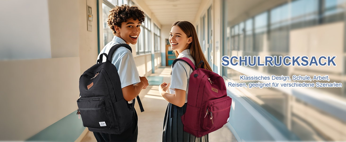 Жіночий рюкзак RAVUO, водонепроникний, для ноутбука 15.6 дюймів, шкільний, для підлітків, подорожей, роботи, червоний/бордовий