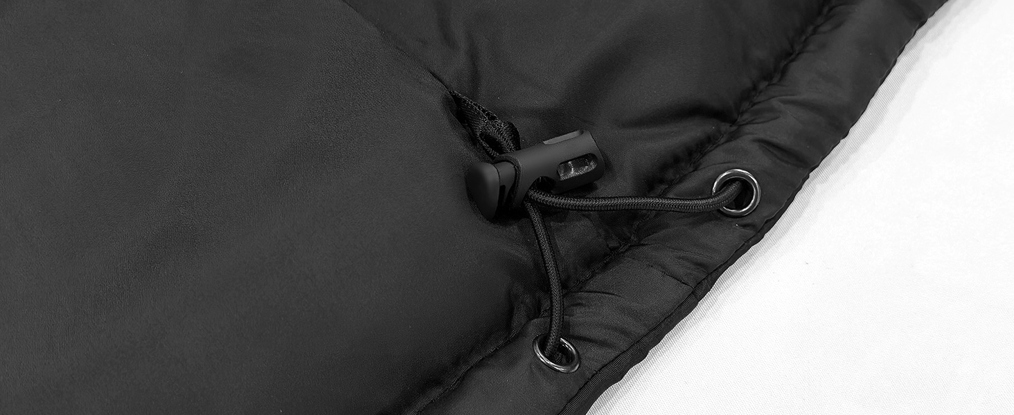 Електрична гріюча жилетка Fernida для чоловіків та жінок, 8 зон нагріву, 3 температурні режими, з Powerbank, для зимових активів на відкритому повітрі, чорна, розмір S