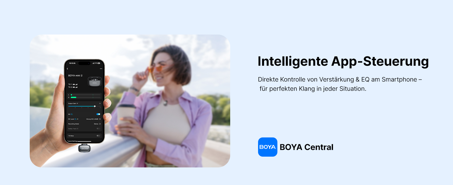 BOYA MINI 2: Бездротовий мікрофон-лавал'єр для iPhone, Android, Vlogging, YouTube, інтерв'ю (Space Silver)