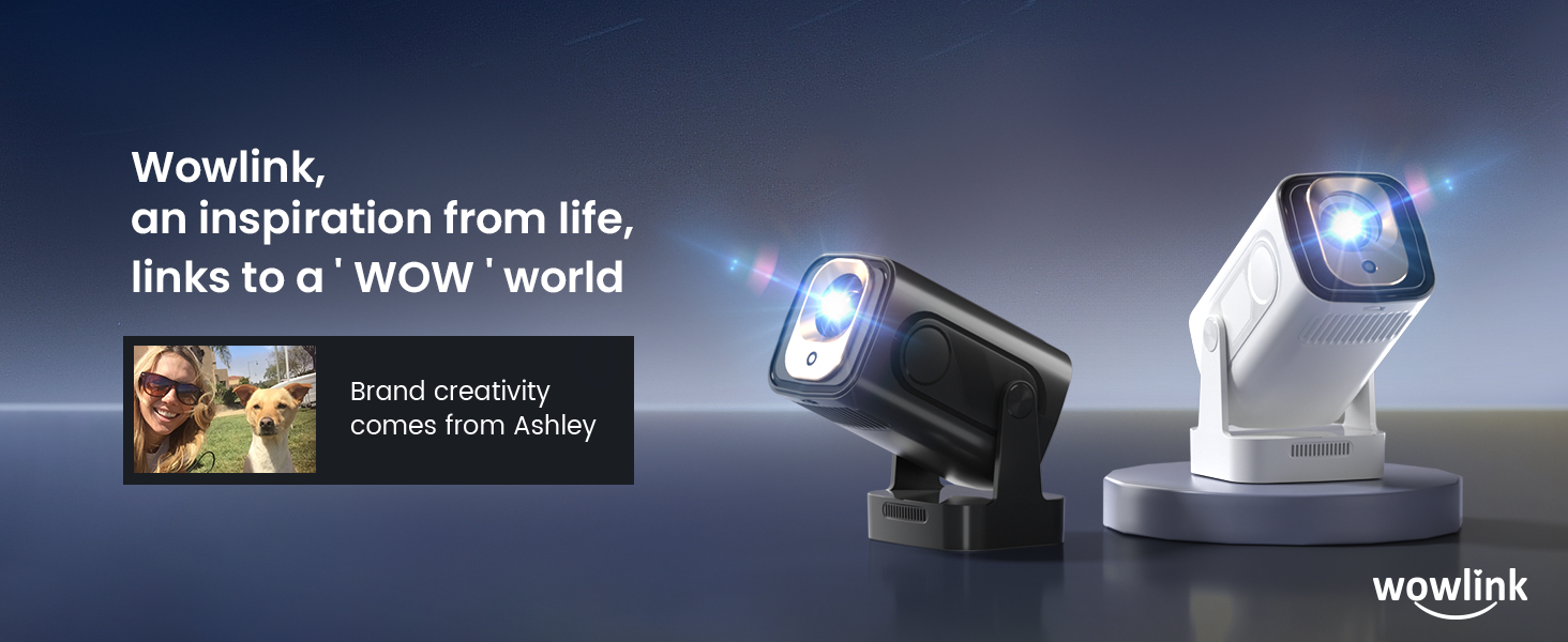 Портативний проєктор Beamer 4K з автофокусом, WiFi 6, Bluetooth 5.4 та інтегрованими додатками (2026 модель). Підтримка HDMI, TV Stick, Memory Stick, Laptop. Чорний