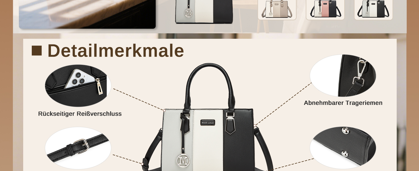 Сумка жіноча Miss Lulu середнього розміру, екошкіра, хакі. З плечовим ремінцем, для офісу, школи, подорожей