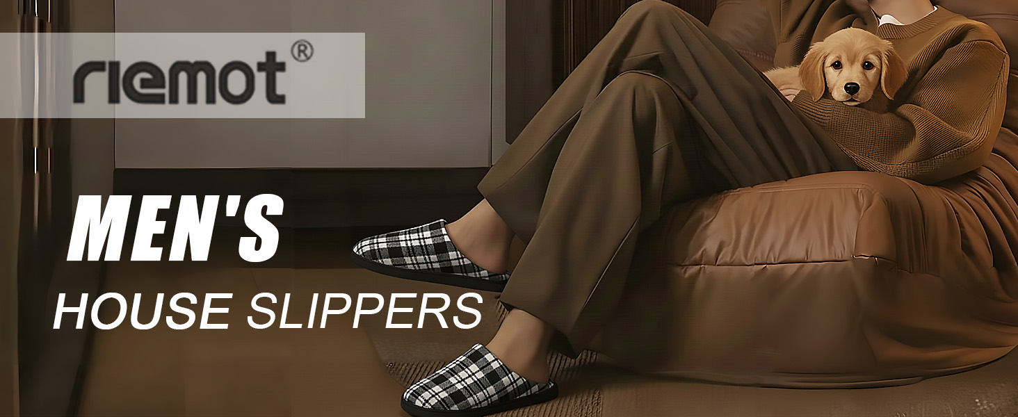 Тапочки халатні чоловічі Riehm, теплі, зручні, з плюшу, розмір 38-47